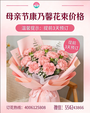 吕梁交口县花店母亲节康乃馨花束